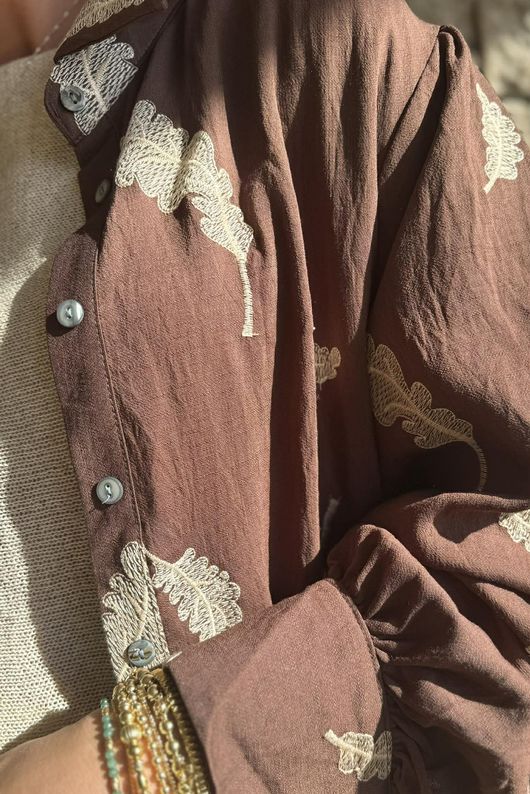 Yara Oakley Tie Back Duster Chocolate